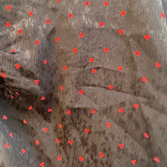 H&M Conscious black ruched top with hearts - Picture 3 of 3